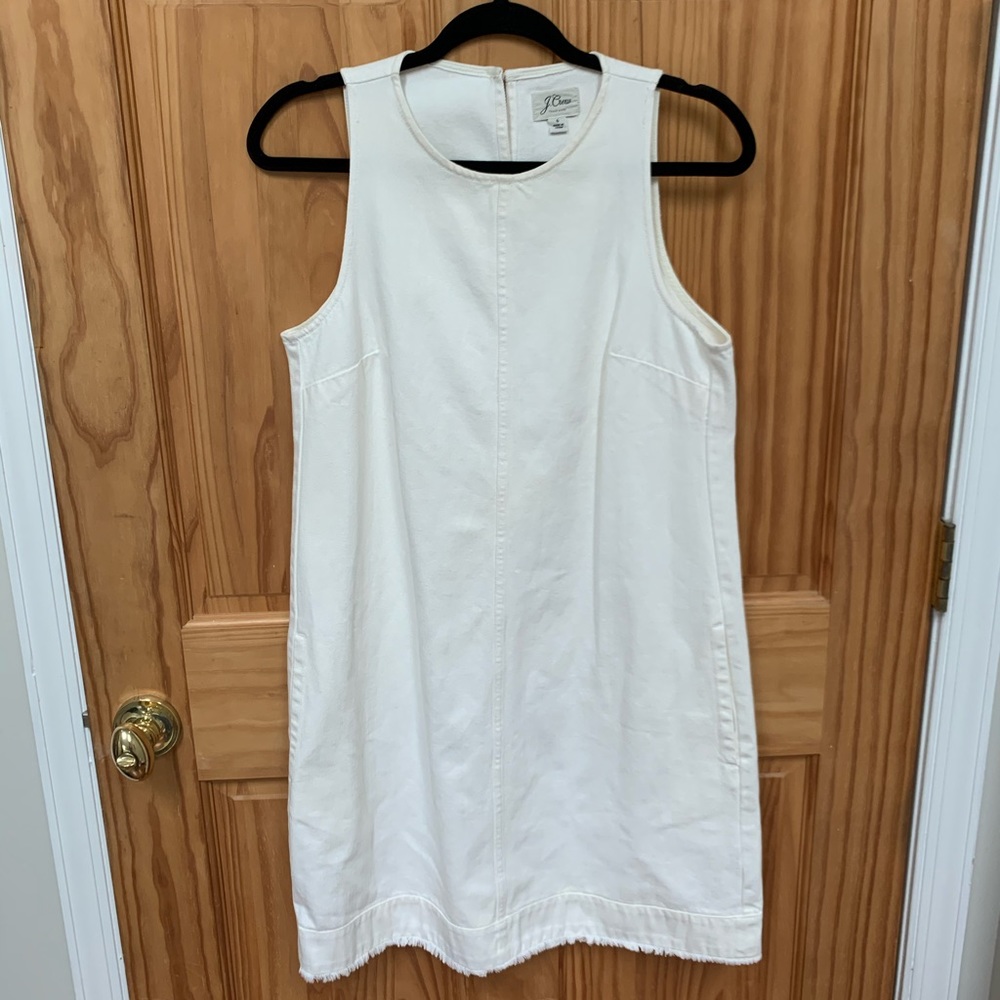 White Denim J. Crew Dress